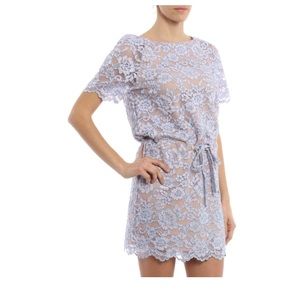 DVF Waist tie lace dress
